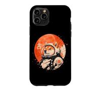 Carcasa para iPhone 11 Pro Arte Minimalista japonés 70s Retro Space Shiba Inu Dog