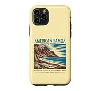 Carcasa para iPhone 11 Pro Arte Retro de la Tierra Sagrada de Samoa Americana
