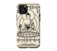 Carcasa para iPhone 11 Pro Arte Vintage de Buda Serene para Meditación y Mindfulness