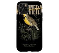 Carcasa para iPhone 11 Pro Arte Vintage de observación de Aves de Western Meadowlark Love Birds