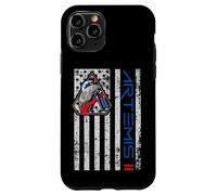 Carcasa para iPhone 11 Pro Artemis II Patch USA Bandera Retorno a la Luna Patriotica