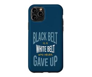Carcasa para iPhone 11 Pro Artes Marciales El cinturón Negro es un cinturón Blanco Que Nunca se rindió