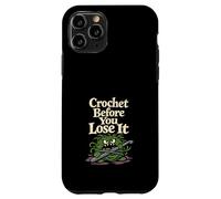 Carcasa para iPhone 11 Pro Artesanía de Humor Negro a Ganchillo para Hacer Frente a la energía sarcástica del Hilo