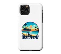 Carcasa para iPhone 11 Pro Aruba Eagle Beach Tropical Sunset Viajes Diseño