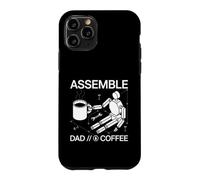 Carcasa para iPhone 11 Pro Assemble Dad Coffee Funny DIY Assembly Schematic
