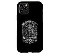 Carcasa para iPhone 11 Pro Attila el Hun Azote de Dios Guerrero Retrato Arte Oscuro