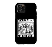 Carcasa para iPhone 11 Pro Ave a Satanás Live Love Lucifer con Dancing Demons Original