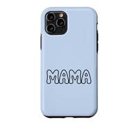 Carcasa para iPhone 11 Pro Azul - Mama Retro Bubble Letters Groovy Heart