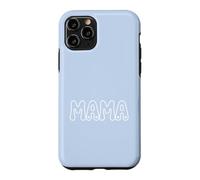 Carcasa para iPhone 11 Pro Azul - Mama Retro Bubble Letters Groovy Heart