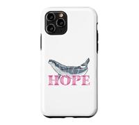 Carcasa para iPhone 11 Pro Ballena jorobada Hope Line Art - Diseño detallado de Ballena