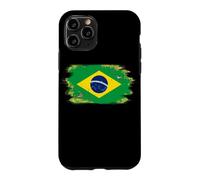 Carcasa para iPhone 11 Pro Bandera de Brasil Orgullo Brasileño Ilustrado Grunge Tattered