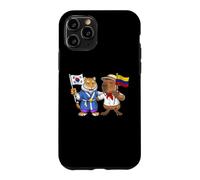 Carcasa para iPhone 11 Pro Bandera de Colombia y Corea del Sur Raíces Colombo-Coreanas