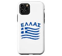 Carcasa para iPhone 11 Pro Bandera de Grecia Hellas Herencia Griega Orgullo Helénico
