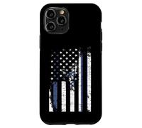 Carcasa para iPhone 11 Pro Bandera de Israel Envejecido, Encima, Bandera Americana