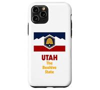 Carcasa para iPhone 11 Pro Bandera del Estado de Utah Pride Beehive State Flag Salt Lake City Souvenir