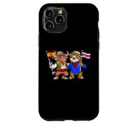 Carcasa para iPhone 11 Pro Bandera España Costa Rica Raíces Español-Costarricenses