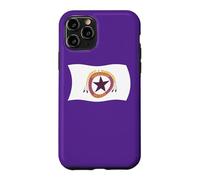 Carcasa para iPhone 11 Pro Bandera Ondulada de la Tribu Wampanoag Squanto India nativa Americana