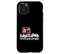 Carcasa para iPhone 11 Pro Barcelona Amics per Sempre Frase Catalán Taxi