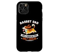 Carcasa para iPhone 11 Pro Basset Dad, Like A Regular Dad Only Cooler - Basset Dog