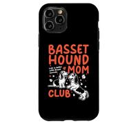 Carcasa para iPhone 11 Pro Basset Hound Mom Club La Vida es Mejor con Basset Hounds Dog