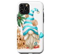 Carcasa para iPhone 11 Pro Beach Lover with Flip Flops and Sand Castle Funny GNOME