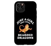 Carcasa para iPhone 11 Pro Bearded Dragon Pet Lizard Reptile Animal Gift Black