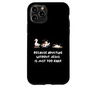 Carcasa para iPhone 11 Pro Because Adulting Without Jesus Is Just Too Hard Christian