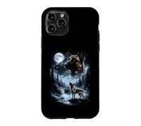 Carcasa para iPhone 11 Pro Belga Malinois Howling to The Moon Retro 90's Dog