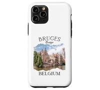 Carcasa para iPhone 11 Pro Bélgica Patrimonio Iconic Brujas Canal Arquitectura Medieval