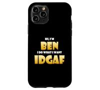 Carcasa para iPhone 11 Pro Ben Costume Idgaf Cute Personalized First Name Benjamin Bens