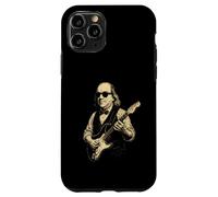 Carcasa para iPhone 11 Pro Ben Franklin Tocando la Guitarra Divertido 4 de Julio Retro Vintage