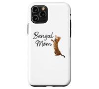 Carcasa para iPhone 11 Pro Bengal Cat Mom I Mama Family Pet Friend for Men Women