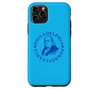 Carcasa para iPhone 11 Pro Benjamin Franklin Filadelfia Pensilvania Patriótico Filadelfia