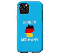 Carcasa para iPhone 11 Pro Berlín Alemania Vintage Alemania Bandera Mapa Diseño
