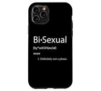 Carcasa para iPhone 11 Pro Bi-Sexual Definition Joke Funny LGBTQ Gay Pride Community Bi