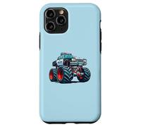 Carcasa para iPhone 11 Pro Big Wheels Police Car Vehicle Kids Boys Monster Truck