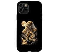 Carcasa para iPhone 11 Pro Bigfoot Aullando a la Luna Meme Sasquatch
