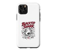 Carcasa para iPhone 11 Pro Blacktip Shark Hello Sharky Atacando Océano