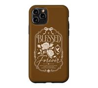 Carcasa para iPhone 11 Pro Blessed Forever Christian Faith Floral Rose Dove Vintage