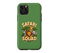 Carcasa para iPhone 11 Pro Bonito diseño de tripulación de Safari Squad Zoo Jungle Animals