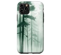 Carcasa para iPhone 11 Pro Bosque De Pino Brumoso Árboles Altos Niebla Paisaje