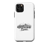 Carcasa para iPhone 11 Pro Bosquejo de Paisaje Urbano del Puente de Carlos de Pr