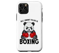 Carcasa para iPhone 11 Pro Boxeador de Oso Lindo Boxeador con Texto en inglés All I Want To Do