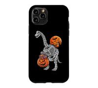 Carcasa para iPhone 11 Pro Brachiosaurus Apatosaurus Dinosaurio Esqueleto Calabaza Dino Niño