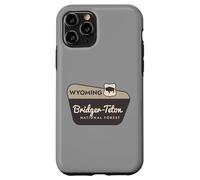 Carcasa para iPhone 11 Pro Bridger-Teton National Forest Wyoming Señal de Bienvenida Vacaciones