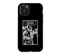 Carcasa para iPhone 11 Pro Brindemos por Todos ustedes, bichos raros, Dead Goth Skull Astronaut