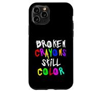 Carcasa para iPhone 11 Pro Broken Crayons Still Color Mental Health Awareness