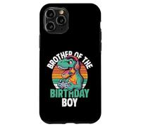 Carcasa para iPhone 11 Pro Brother of The Birthday Boy Gaming T-Rex Cumpleaños a Juego