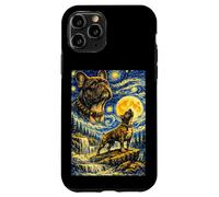 Carcasa para iPhone 11 Pro Bulldog Francés Noche Estrellada Van Gogh Lindo Perro Aullando