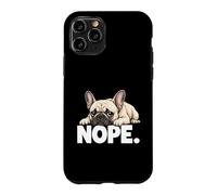 Carcasa para iPhone 11 Pro Bulldog Francés Nope Hoy No Mala Actitud Perezoso Frenchie